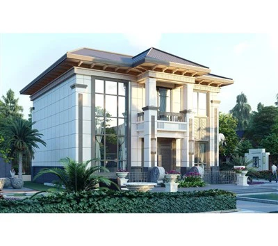 Moderná montovaná vila ťažká oceľová konštrukcia